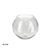 Vaza stikl. 16cm apvali 45068